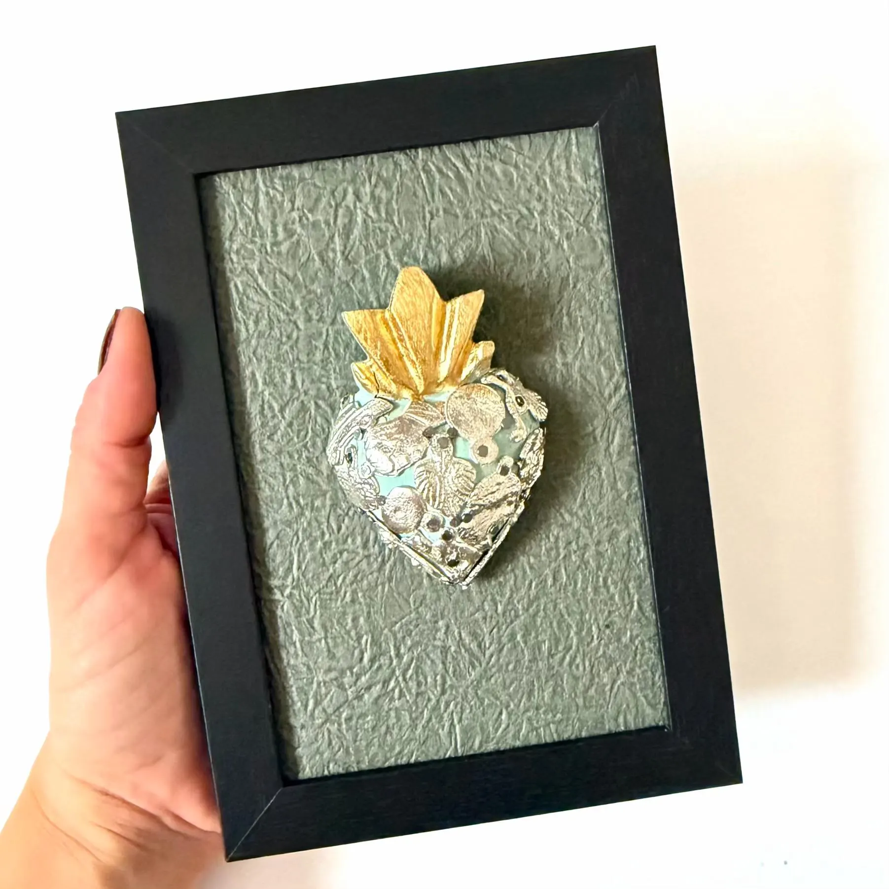 Framed Milagritos Black 5"x 7"