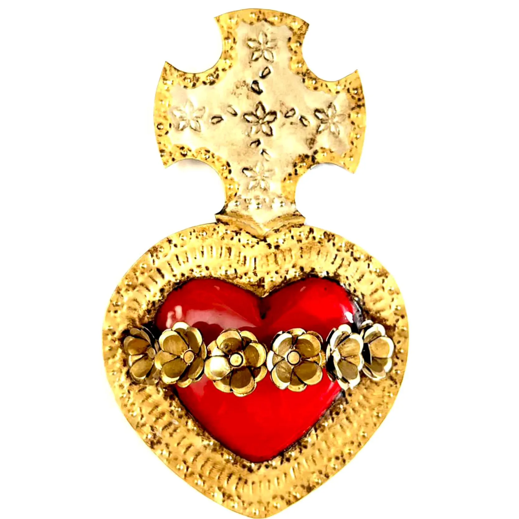 Flores & Cruz Sacred Heart Wall Hanging