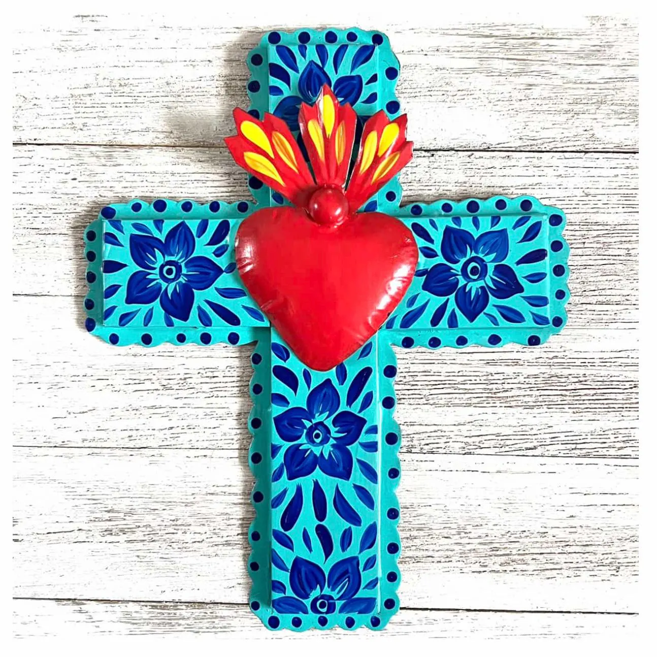 Cruz Floreada Pastel Mate