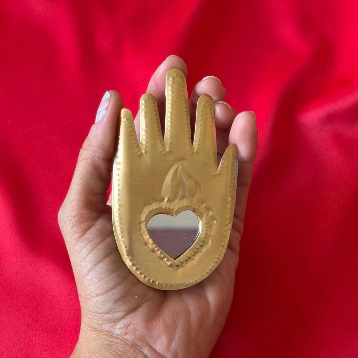 Small Manita de Fatima Mirror 4"