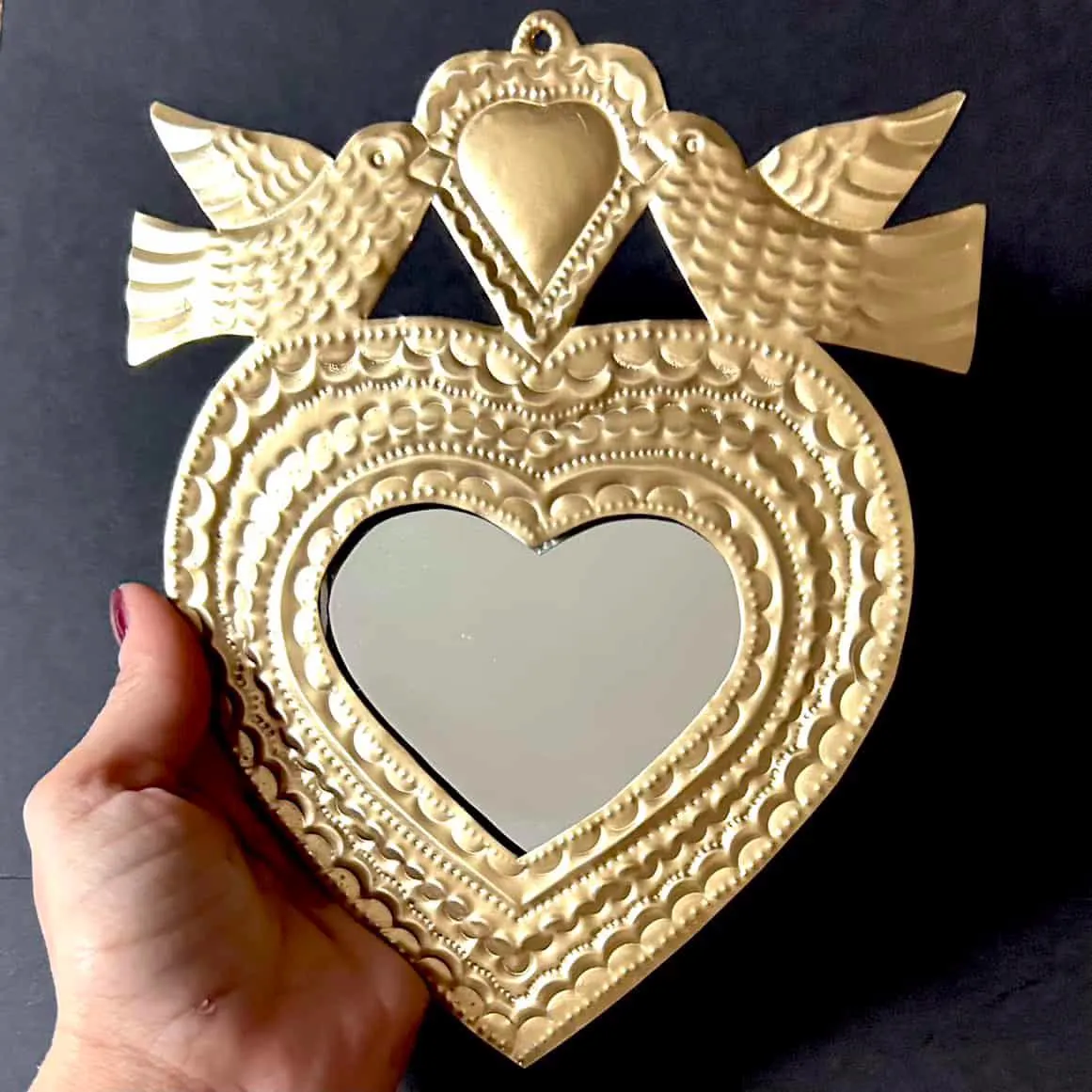 Tin Gold Mirror