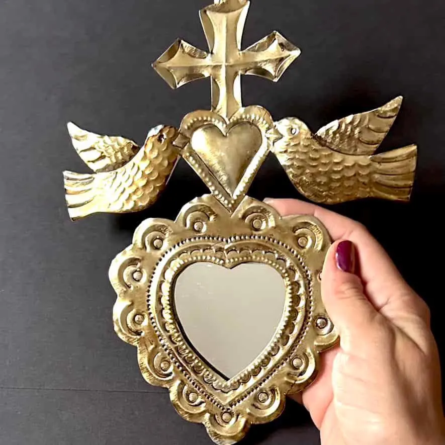 Large Vintage Mirror Lata