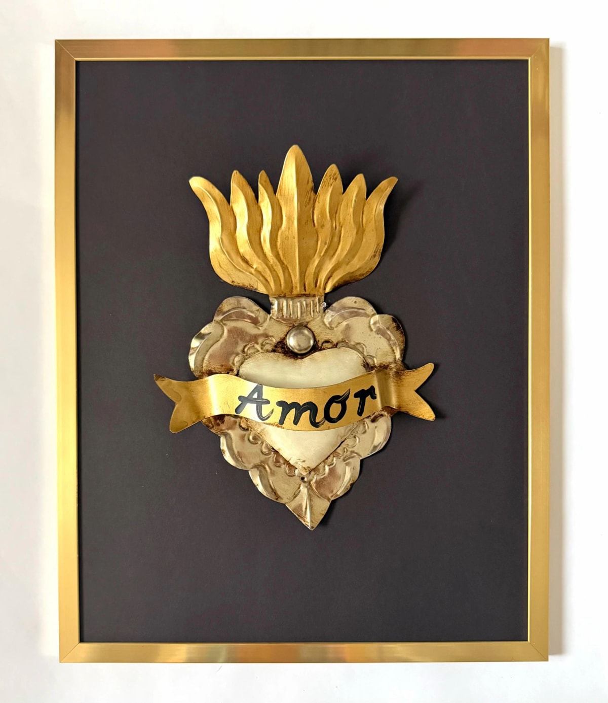 Framed Amor Mio 11.5"x 14.5"