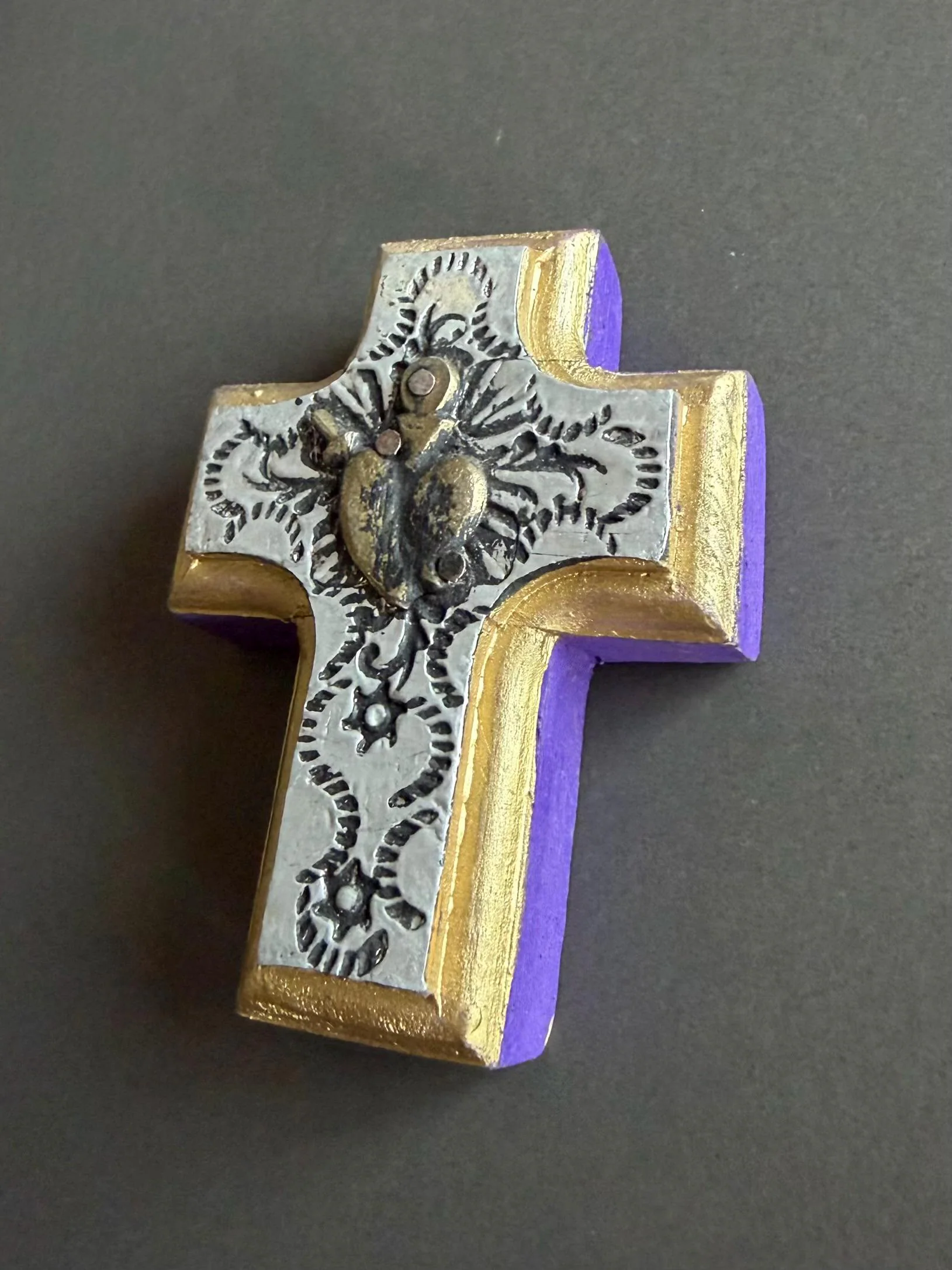 Mini Aluminio Wood Cross Gift