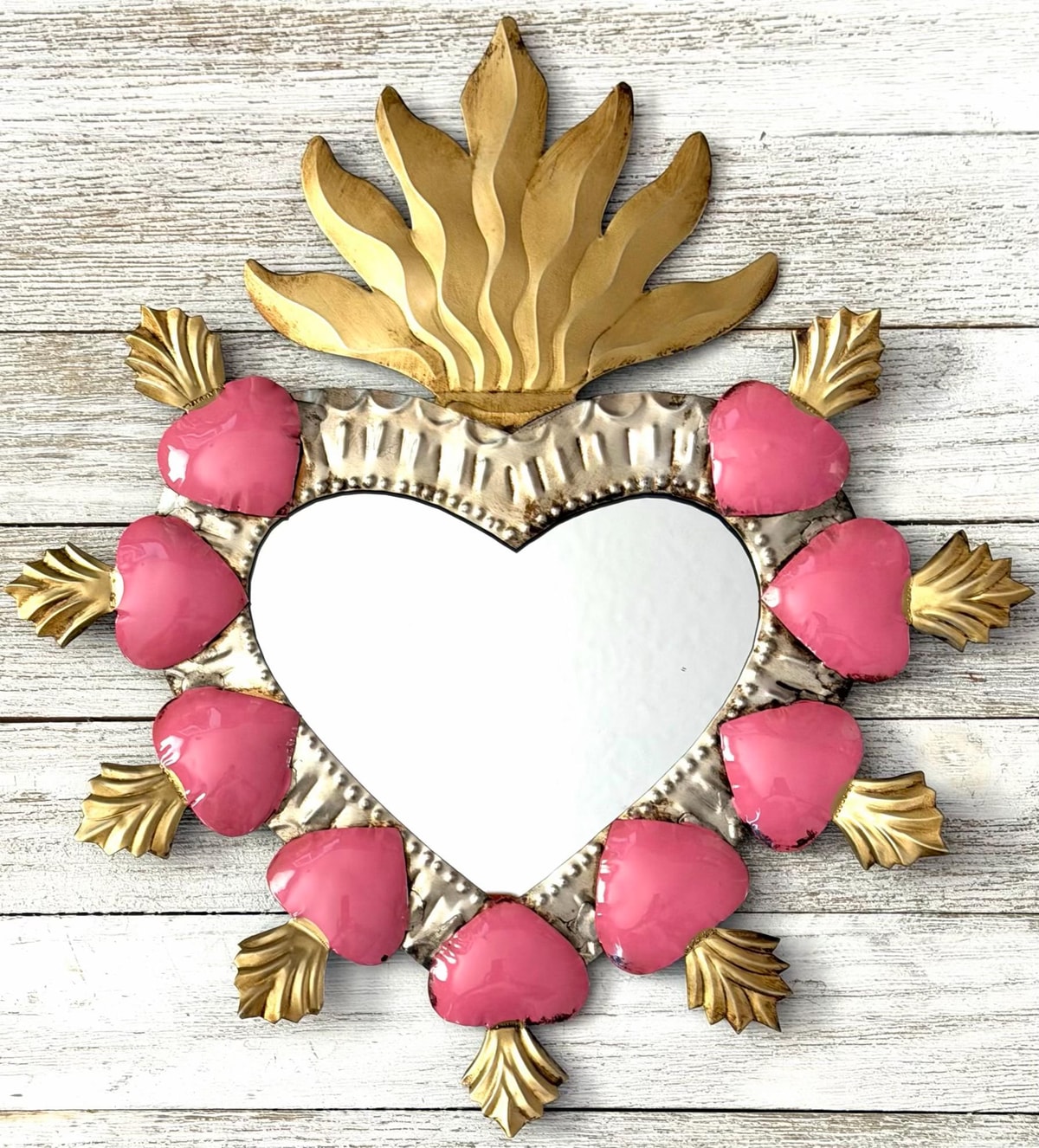 Corazones Espejo 11"x 12"