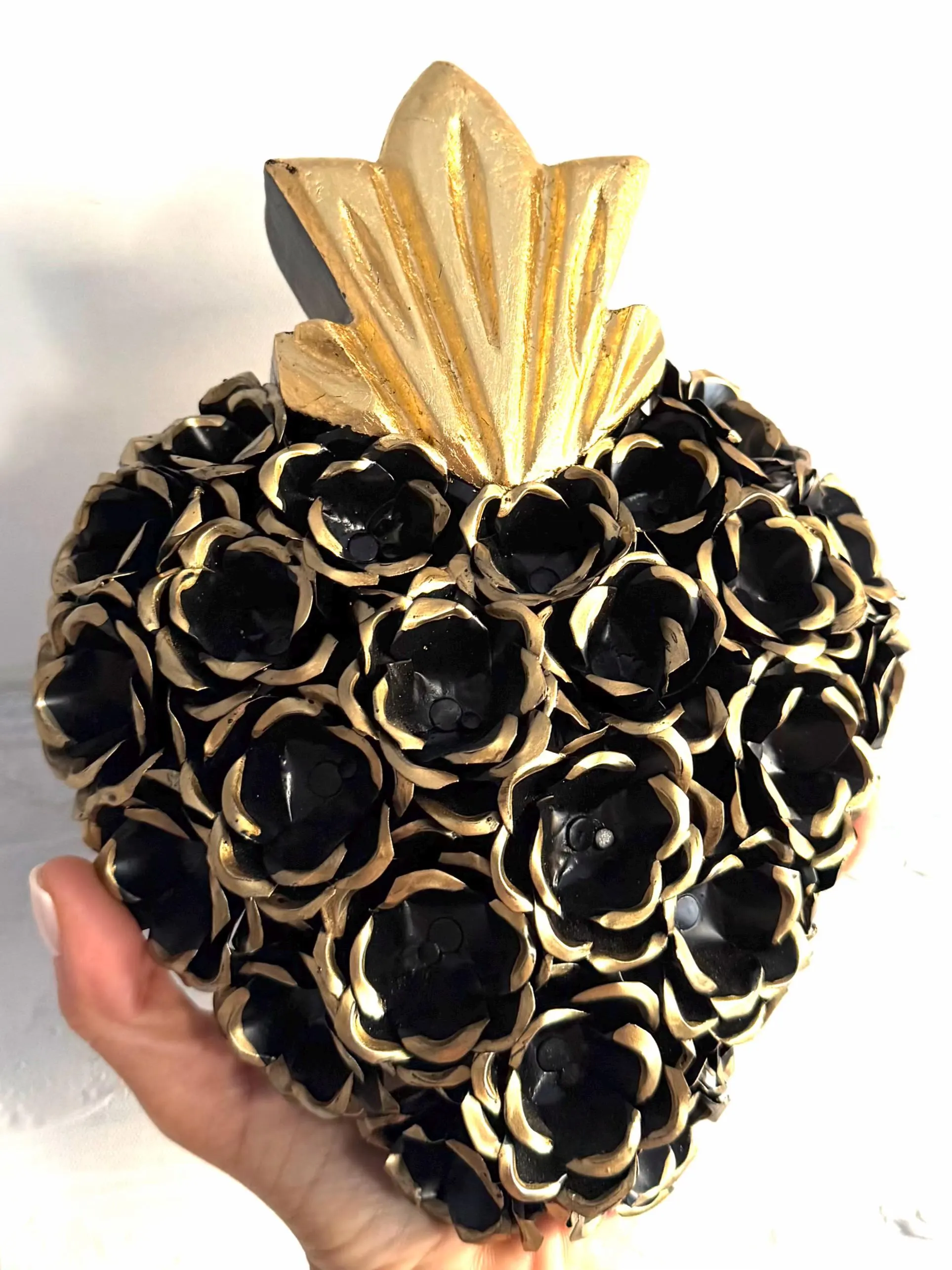 Large Wood Rosas Sagrado Corazon
